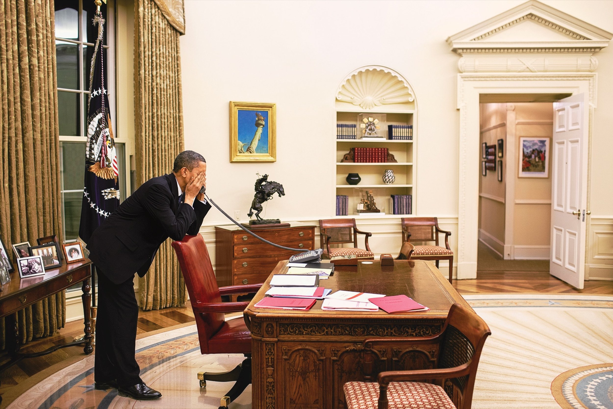 President Obama in the Oval Office